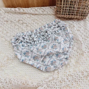 vintage floral baby bloomers tiered ruffle bum design